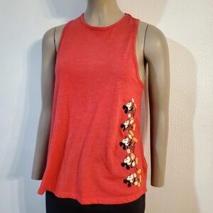 Disney Parks Mickey Mouse Running Red Tank Top Women’s Size XS